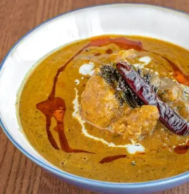 Chicken chettinad at Saanjh 24-7 Indian restaurant in Winnipeg, MB